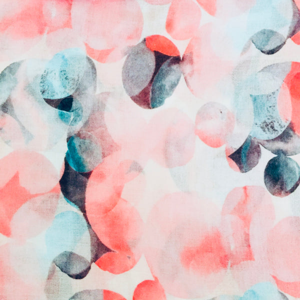 Scarf – Coral Watercolour