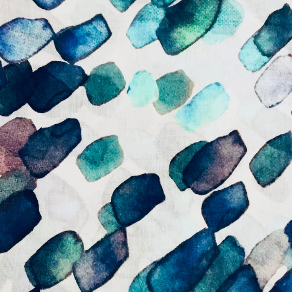 Scarf – Blue Watercolour