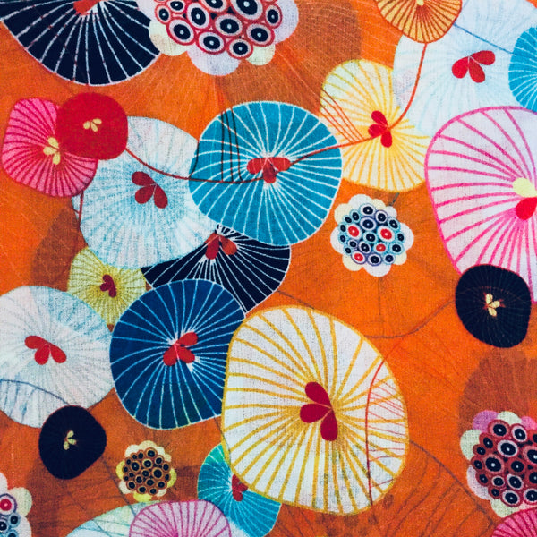 Scarf – Japanese Print Orange